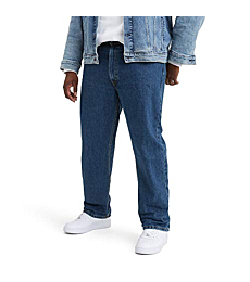 Levi's Men's 505 Regular Fit Jeans, Dark Stonewash, 36W x 29L