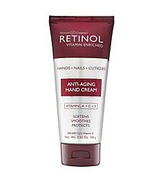 Retinol Anti-Aging Hand Cream – The Original Retinol Brand For Younger Looking Hands –Rich, Velvety Hand Cream Conditions & Protects Skin, Nails & Cuticles – Vitamin A Minimizes Age’s Effect on Skin