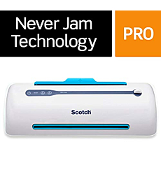 Scotch Brand PRO Thermal Laminator, Never Jam Technology Automatically Prevents Misfed Items, 2 Roller System, 9 inch (TL906)