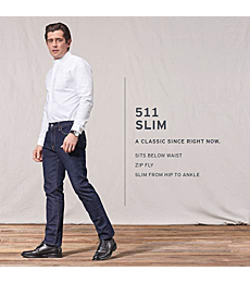 Levi's Men's 511 Slim Fit Jean, Sequoia - Stretch, 29W x 32L