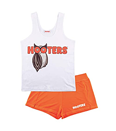 Hooters Outfit for Women Halloween Costume, Party Attire or Dress Up Tank / Short Set Officially Licensed By Ripple Junction Medium