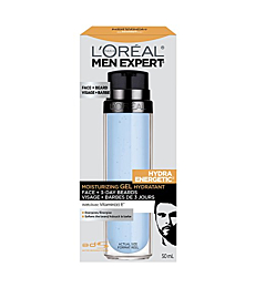 L'Oreal Paris Men Expert Hydra Energetic Face + 3-Day Beard Gel Moisturizer With Vitamin E 1.7Fl.oz/50ml