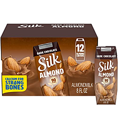 Silk Shelf-Stable Almond Milk Singles, Vanilla, Dairy-Free, Vegan, Non-GMO Project Verified, 8 Oz, (Pack of 18)