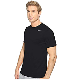 Nike Men's Legend 2.0 Short Sleeve Tee, Black/Black/Matte Silver, Large