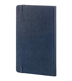 Moleskine Classic Notebook, Hard Cover, Large (5" x 8.25") Ruled/Lined, Sapphire Blue, 240 Pages