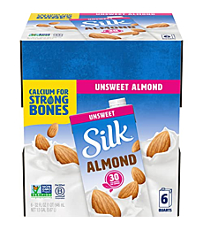 Silk Shelf-Stable Almond Milk Singles, Vanilla, Dairy-Free, Vegan, Non-GMO Project Verified, 8 Oz, (Pack of 18)