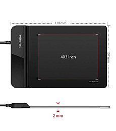 Drawing Tablet-XP-Pen G430S OSU Tablet Graphic Drawing Tablet with 8192 Levels Pressure Battery-Free Stylus, 4 x 3 inch Ultrathin Tablet for OSU Game, Online Teaching Compatible with Window/Mac