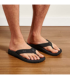 OluKai Ohana Men's Beach Sandals, Quick-Dry Flip-Flop Slides, Water Resistant & Lightweight, Compression Molded Footbed & Ultra-Soft Comfort Fit