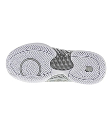 K-Swiss Women's Hypercourt Express Tennis Shoe, White/Silver, 7 M