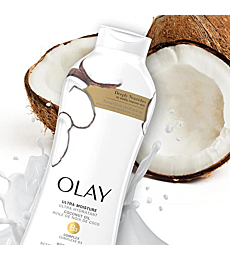 Olay Ultra Moisture Coconut Oasis Body Wash, for Smooth and Healthy Looking Skin, 22 Fl Oz (Pack of 4)