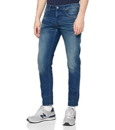 G-Star Raw Men's 3301 Slim Fit Jeans, Dark Aged Cobler, 40W x 34L
