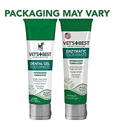 Vet’s Best Dog Toothbrush and Enzymatic Toothpaste Set - Teeth Cleaning and Fresh Breath Kit with Dental Care Guide - Vet Formulated