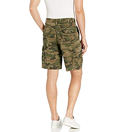 Amazon Essentials Men's Classic-Fit 10” Cargo Short, Green/Brown Camo, 29