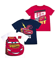 Cars Boys' T-Shirt (Pack of 3) 5 RED