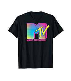 MTV Logo Fluorescent Colors Graphic T-Shirt
