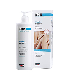 ISDIN Body Lotion Uradin 10, 24 Hour Intense Hydration, Fast Absorbing, 13.5 Fl Oz