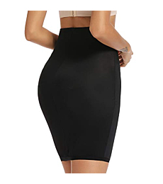 High Waist Half Slips for Women Under Dresses Shapewear Tummy Control Slip Dress Seamless Body shaper Slimming Skirt