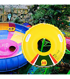 Inflatable Water Float, 41 Inches Super Heavy Duty River Tube Raft, Slip and Slide Inner Tube for Kids