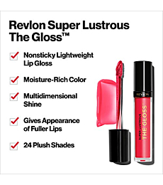 REVLON Super Lustrous Lip Gloss, Black Cherry, 0.13 Ounce (Pack of 1)