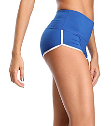 CADMUS Women's Workout Yoga Gym Shorts,1301,Blue,X-Small