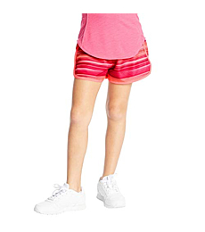C9 Champion Girls' 2" Woven Running Shorts, Pink Stripe, XL