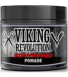 Extreme Hold Pomade for Men – Style & Finish Your Hair - Extra Firm,Strong Hold & High Shine for Men’s Styling Support - Water Based Male Grooming Product is Easy to Wash Out, 4oz