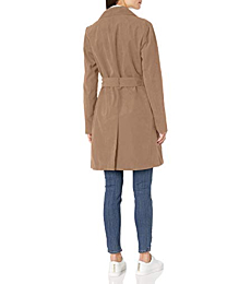 Amazon Essentials Women's Relaxed-Fit Water-Resistant Trench Coat, Khaki Brown, XX-Large