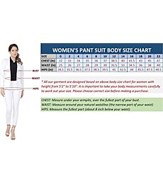 Marycrafts Women's Business Blazer Pant Suit Set for Work (Black, Numeric_12)