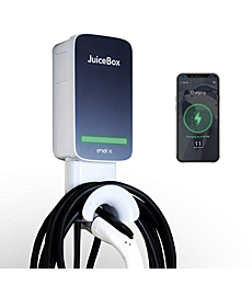 JuiceBox 32 Smart Electric Vehicle (EV) Charging Station with WiFi - 32 amp Level 2 EVSE, 25-Foot Cable, UL and Energy Star Certified, Indoor/Outdoor Use (NEMA 14-50 Plug, Gray)…