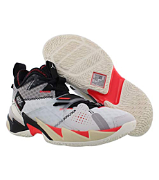 Nike Jordan WHY NOT ZER0.3, Men's Basketball Shoe, White Univ Red Black MTLC Silver, 4.5 UK (37.5 EU)
