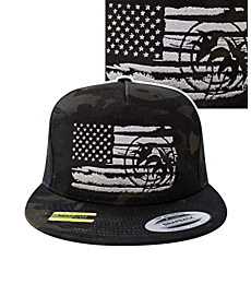NICERIDE Baseball Cap – Strong Faded Snapback Mesh Back Trucker Hat 6006 (Camo)