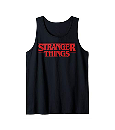 Netflix Stranger Things Simple Red Logo Tank Top