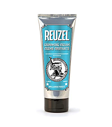 REUZEL Grooming Hair Cream For Men - Subtle, Sugary Rum Fragrance - Low Shine Finish - Contains Moisturizing Properties - No Buildup - Natural, Pliable Hold - Suitable For All Hair Types - 3.38 Oz