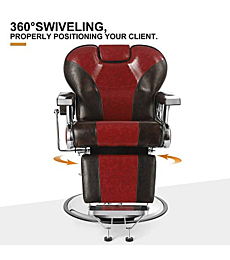 Artist Hand Heavy Duty Barber Chairs Hydraulic Reclining Barber Chair Salon Chair Styling Chair for Salon Equipment Tattoo Chair