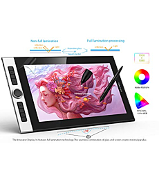 XP-PEN Innovator 16 Graphics Drawing Tablet with Screen Full-Laminated Drawing Monitor with Tilt Battery-Free Pen & 8 Shortcut Keys, Compatible with Windows and Mac, 15.6inch Pen Display