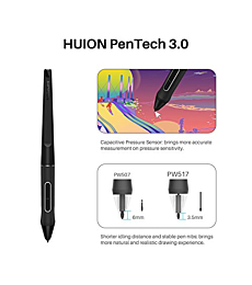 HUION KAMVAS 22 Graphics Drawing Tablet with Screen 120% sRGB PW517 Battery-Free Stylus Adjustable Stand, 21.5inch Pen Display for Windows PC, Mac, Android