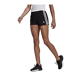 adidas Womens Essentials Slim Shorts Clear Lilac/White Large