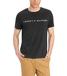 Tommy Hilfiger Men's Short Sleeve-Graphic T-Shirt, Bright White Plus pt, Medium