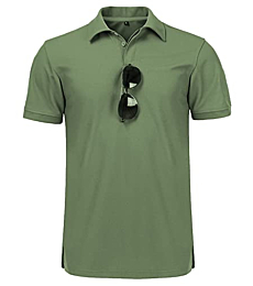 ZITY Mens Polo Shirt Short Sleeve Sports Golf Tennis T-Shirt