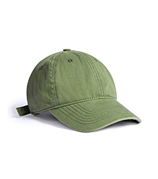 FURTALK Toddler Baseball Hat Kids Boys Girls Adjustable Washed Cotton Baseball Cap with Ponytail (2-5T, Green)