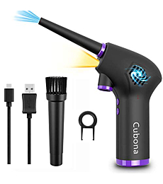 CUBONA Compressed Air Duster,Cordless Electric Duster,15000mAh Battery,40000RPM,USB-C Fast Charging,Replaces Canned Air