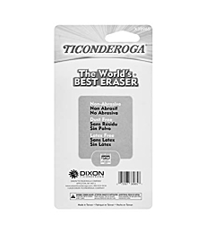 Ticonderoga Erasers, Neon, 5 Count, 6 Packs (X38965)