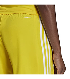 adidas Originals Women's Squadra 21 Shorts, Team Yellow/White, XX-Small/Long