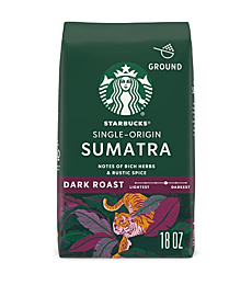 STARBUCKS® Sumatra Single-Origin – Ground Coffee 18oz - Packaging may vary