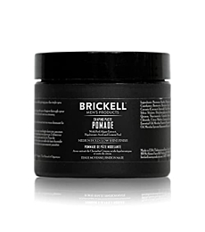 Brickell Men's Products Shaping Paste Pomade For Men, All Natural, Texturizing Wax Pomade, 2 Ounce, Scented