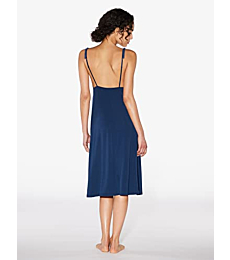 La Perla, Outset Short Nightgown, XS, Dusty Blue/Black