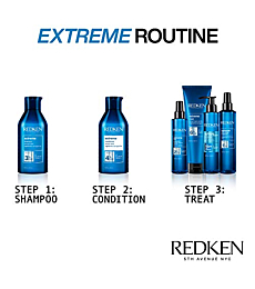 Redken Extreme Shampoo and Conditioner | For Damaged Hair | Hair Strengthen & Repair Damaged Hair | Infused With Proteins