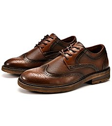 Men's Oxford Boots, Matte Leather High Cut Casual Dress Shoes