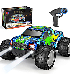 Ford Raptor F150 Remote Control Car 20km/h 4WD RC Car with Rechargeable Battery Headlights High Speed Off Road Monster Trucks for Boys Girls Kids, Green