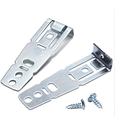 TNVIFESU 2 Pcs Dishwasher Mounting Bracket - Undercounter Fixing Kit with 2 Screws - Compare to GE & Major Brands Models - Compatible - WD01X21740 Replaces WD01X10598, PS11700868